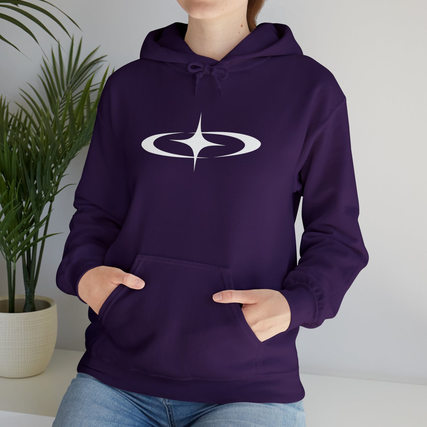 Punk Shooting Star Hoodie Purple