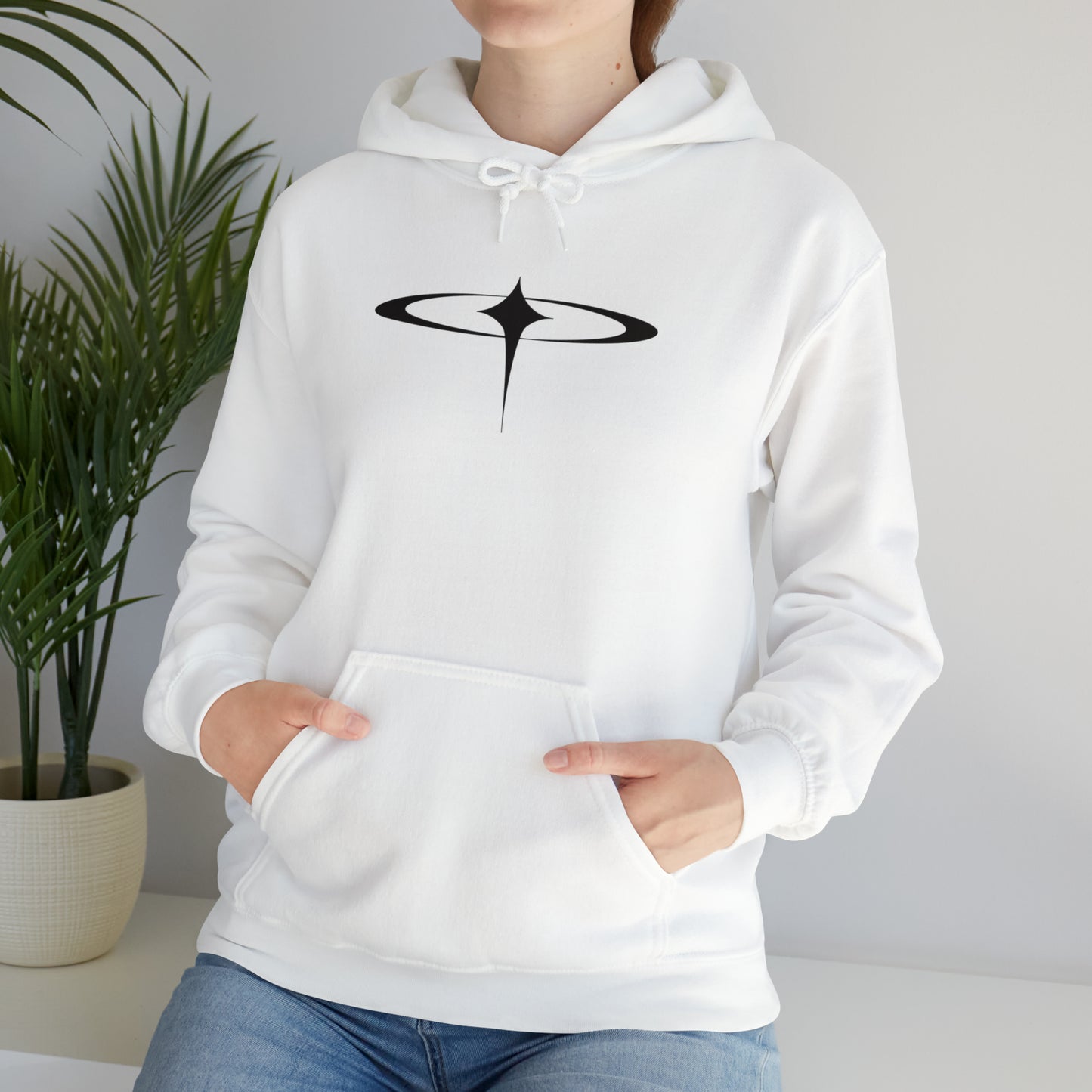 Punk Falling Star Hoodie White