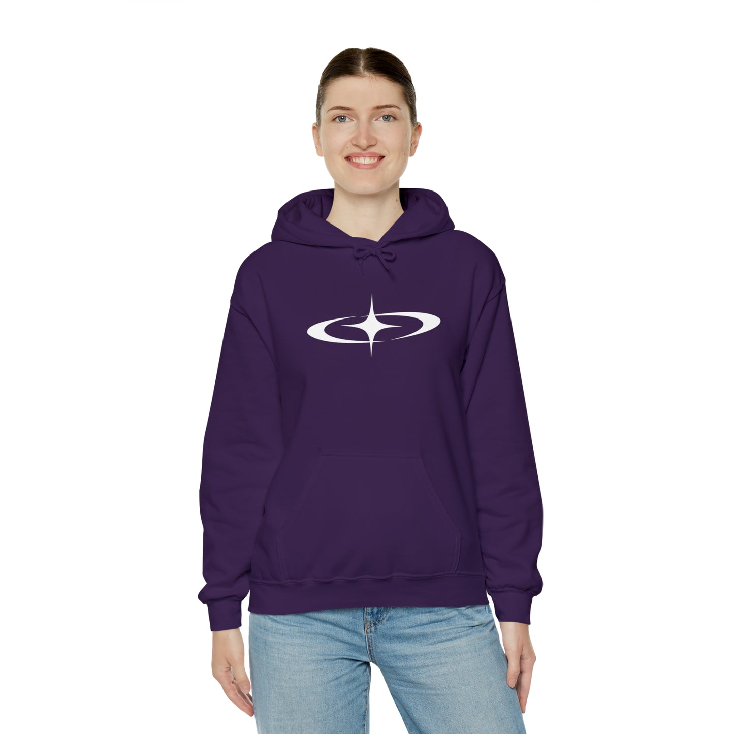 Punk Shooting Star Hoodie Purple