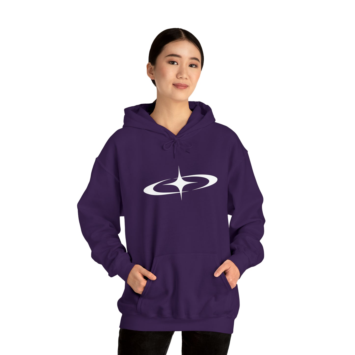 Punk Shooting Star Hoodie Purple