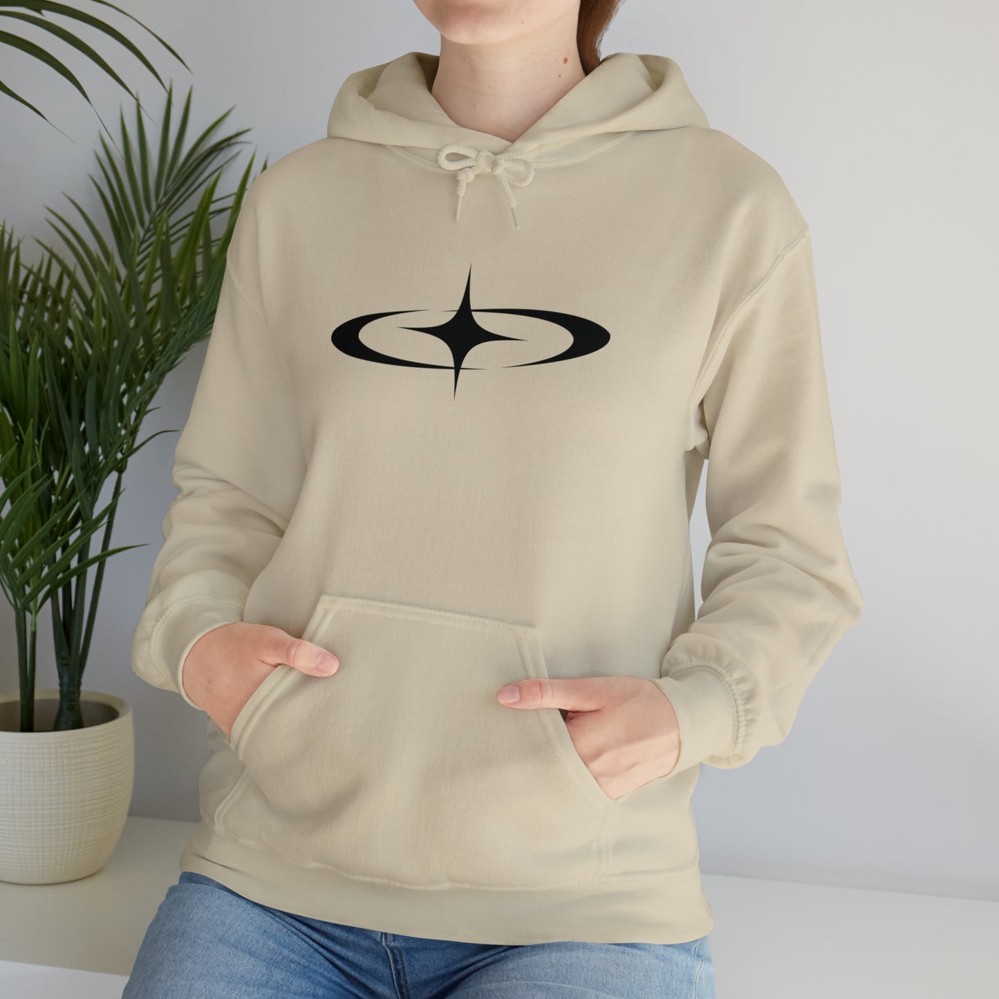 Punk Shooting Star Hoodie Ivory