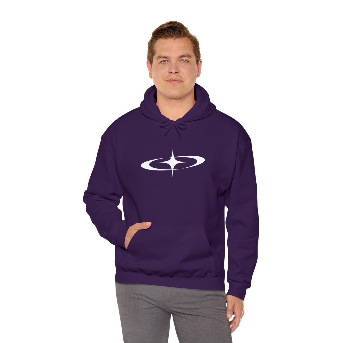 Punk Shooting Star Hoodie Purple