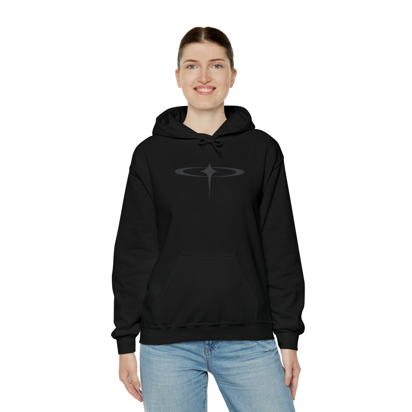 Punk Falling Star Hoodie Luxury Black