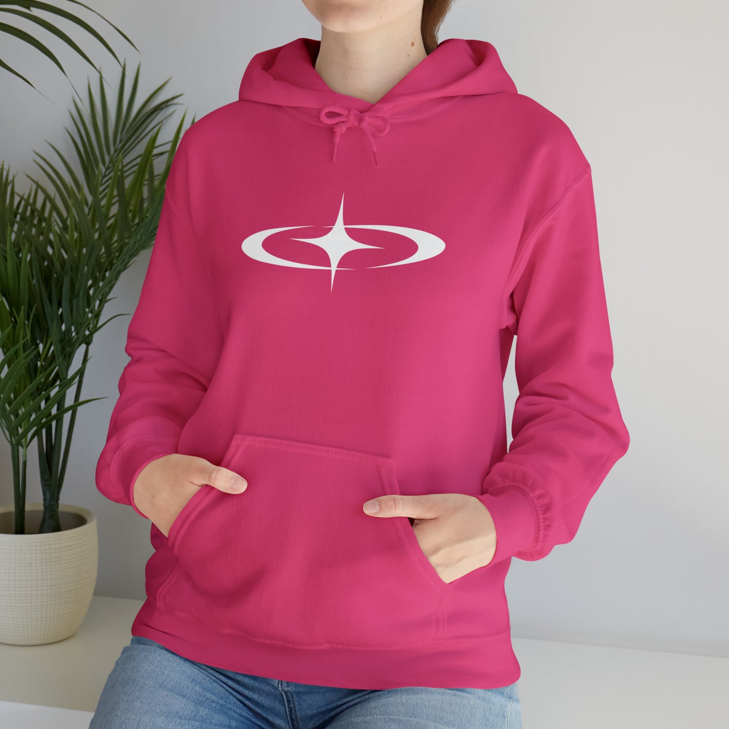 Punk Shooting Star Hoodie Pink