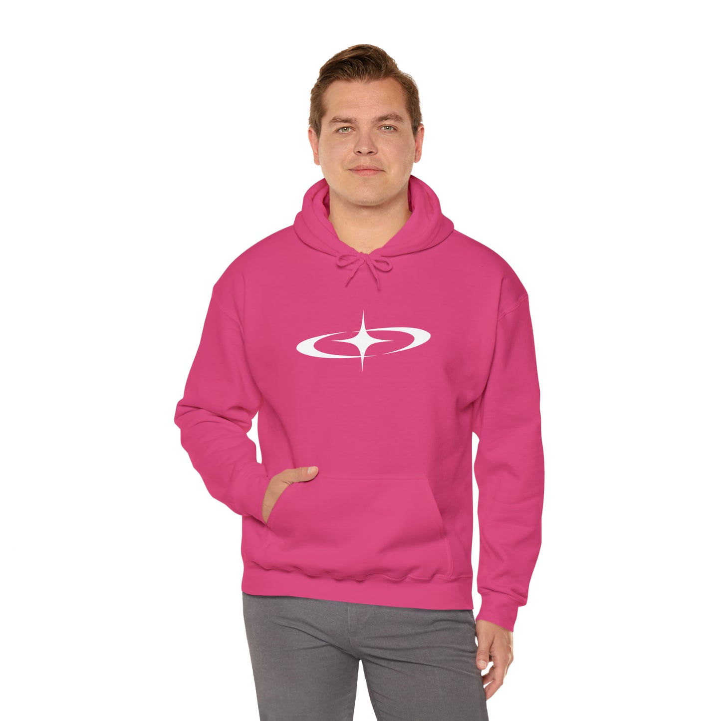 Punk Shooting Star Hoodie Pink