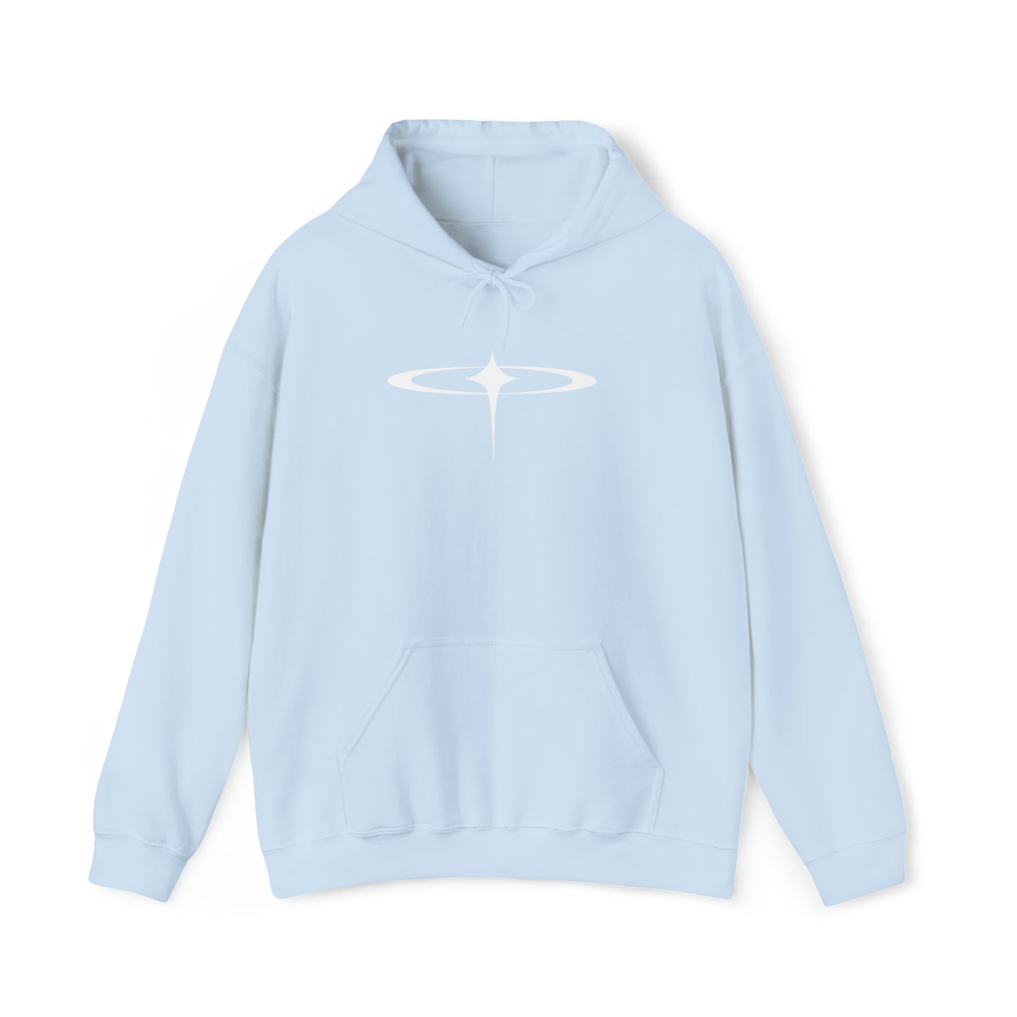 Punk Falling Star Hoodie Light Blue