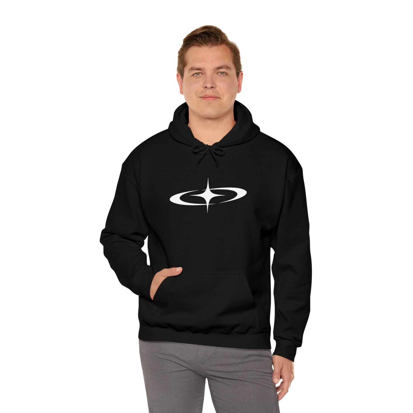 Punk Shooting Star Hoodie Black