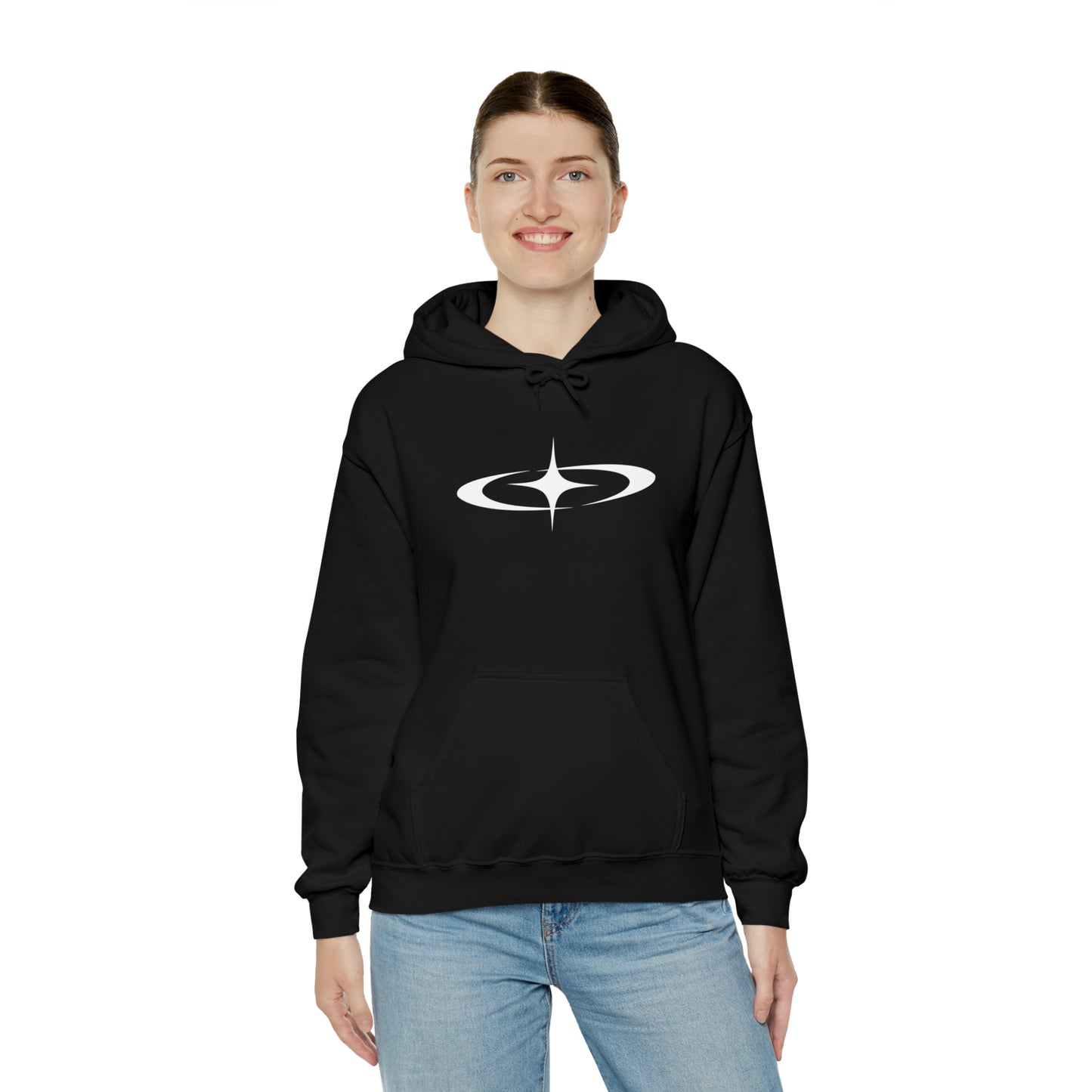 Punk Shooting Star Hoodie Black