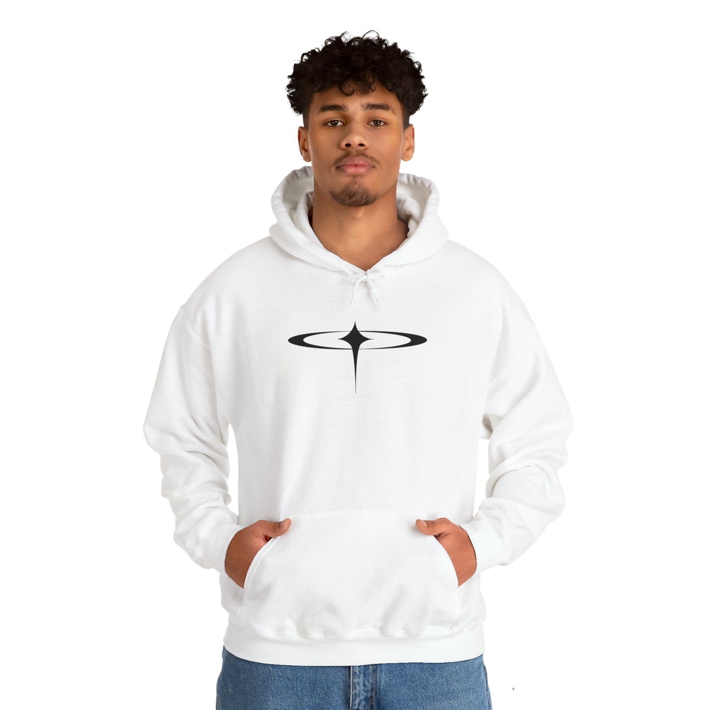 Punk Falling Star Hoodie White