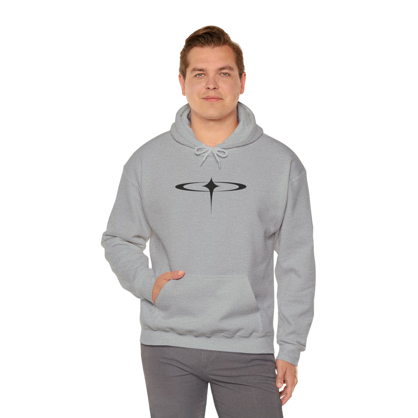 Punk Falling Star Hoodie Grey
