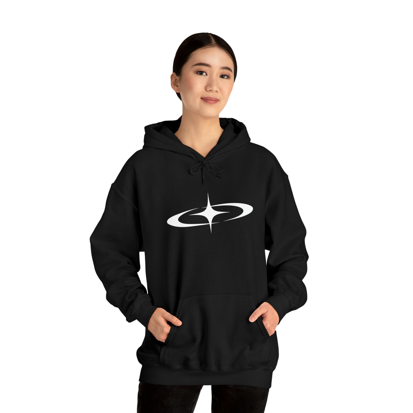 Punk Shooting Star Hoodie Black
