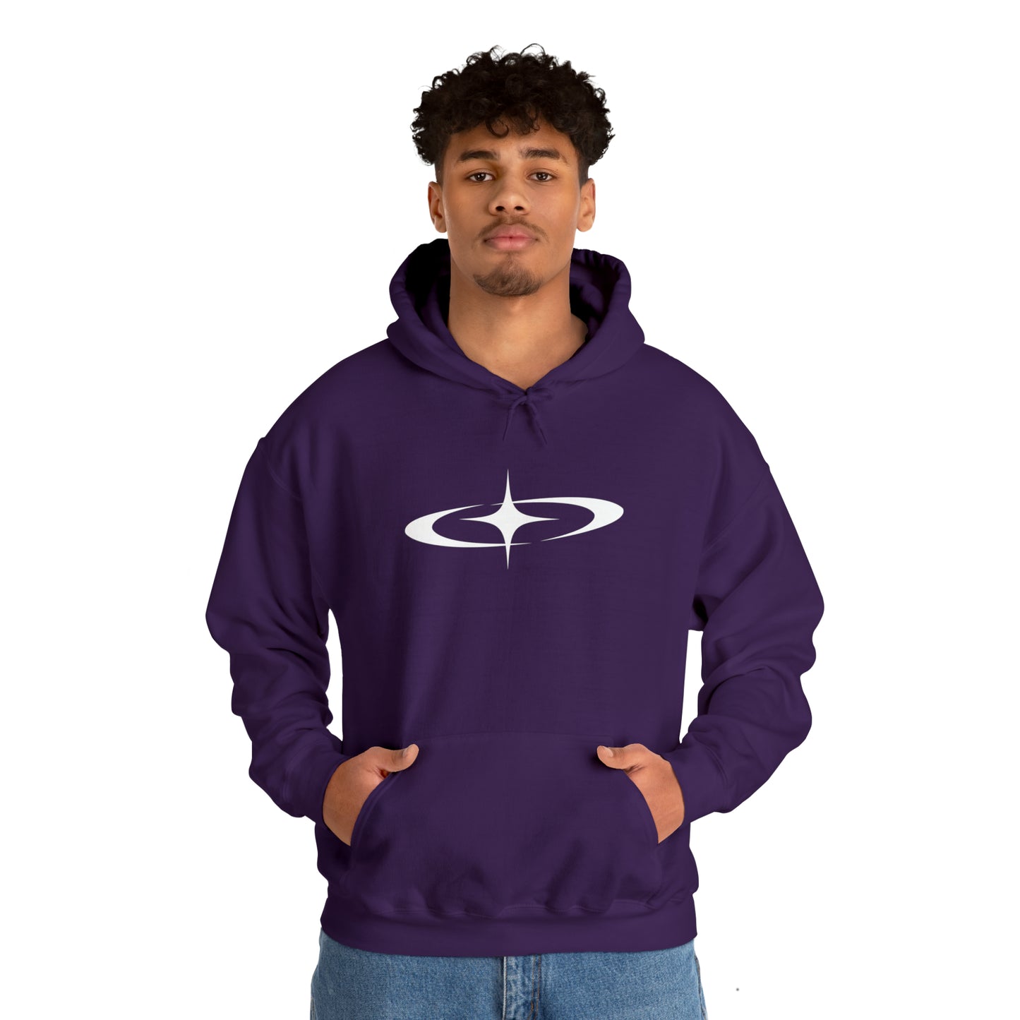 Punk Shooting Star Hoodie Purple