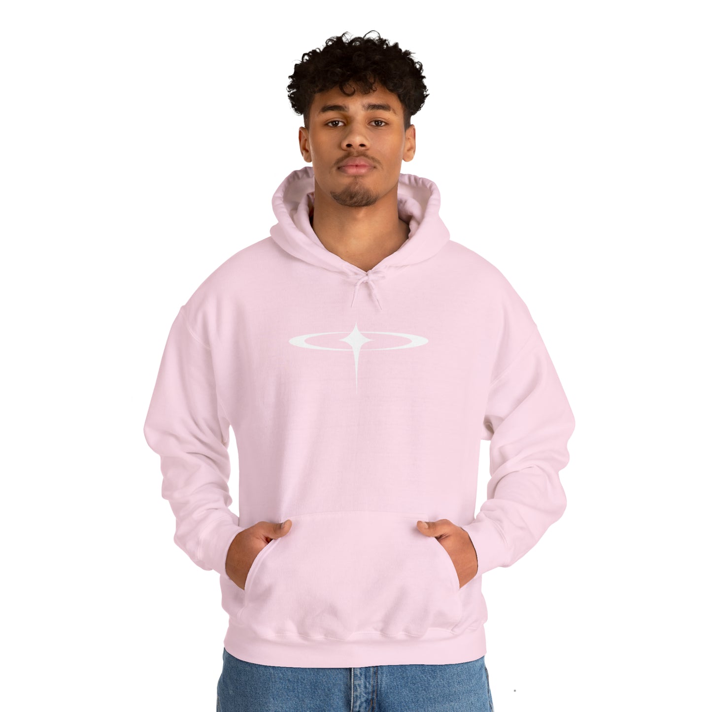 Punk Falling Star Hoodie Pink