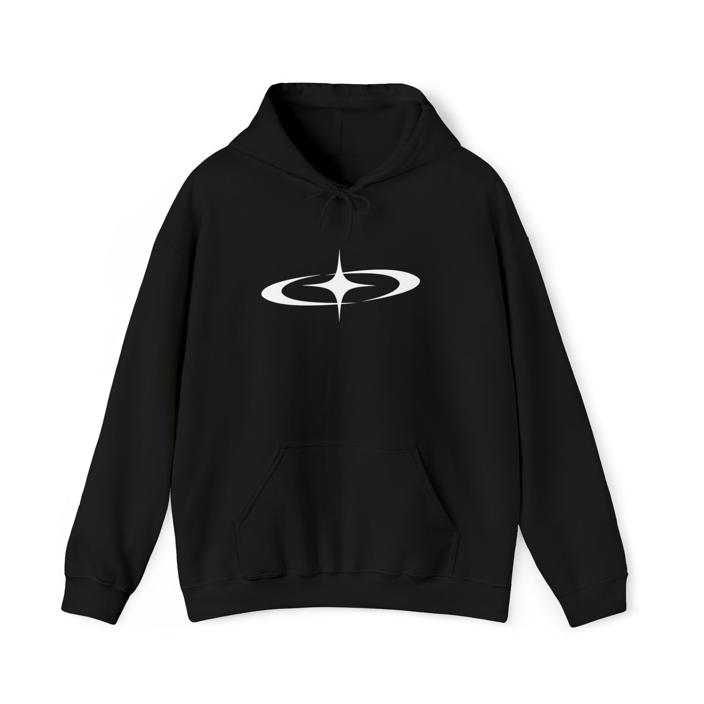 Punk Shooting Star Hoodie Black