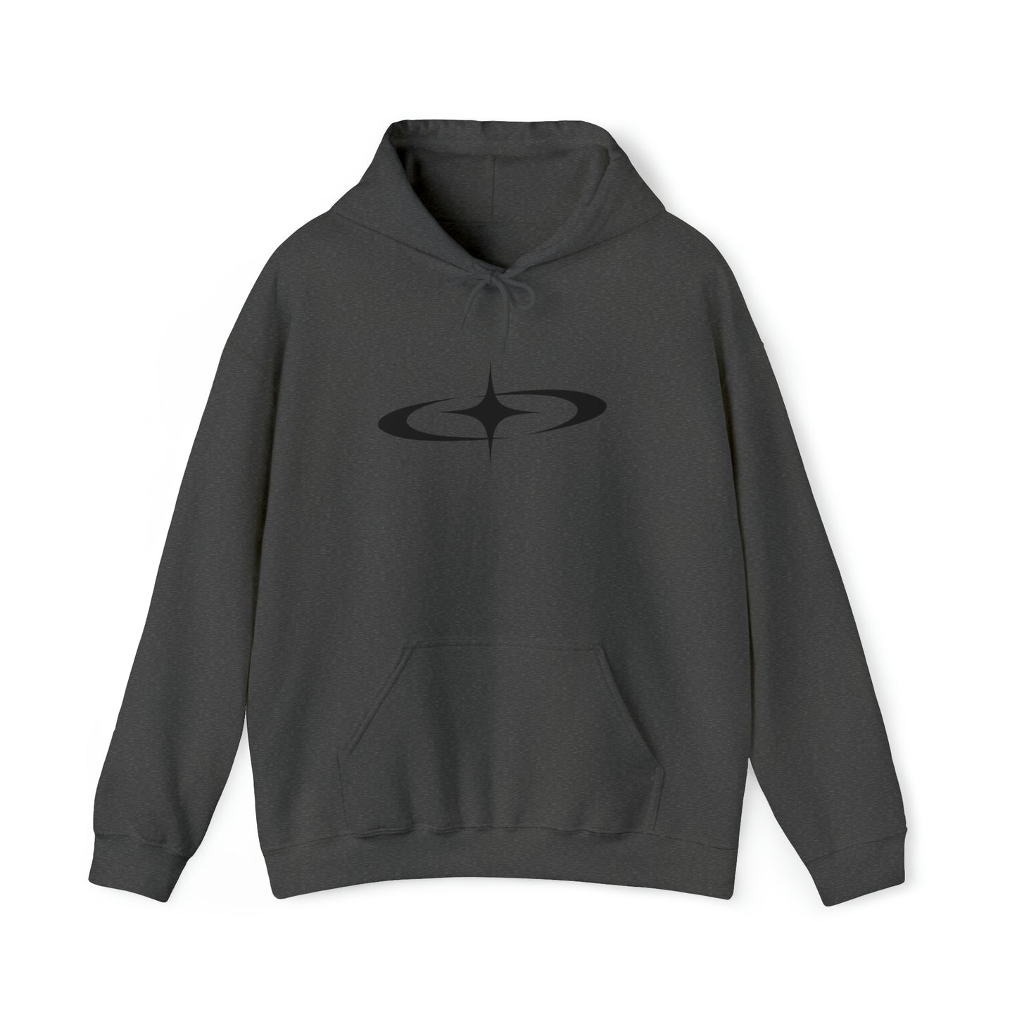 Punk Shooting Star Hoodie Dark Grey