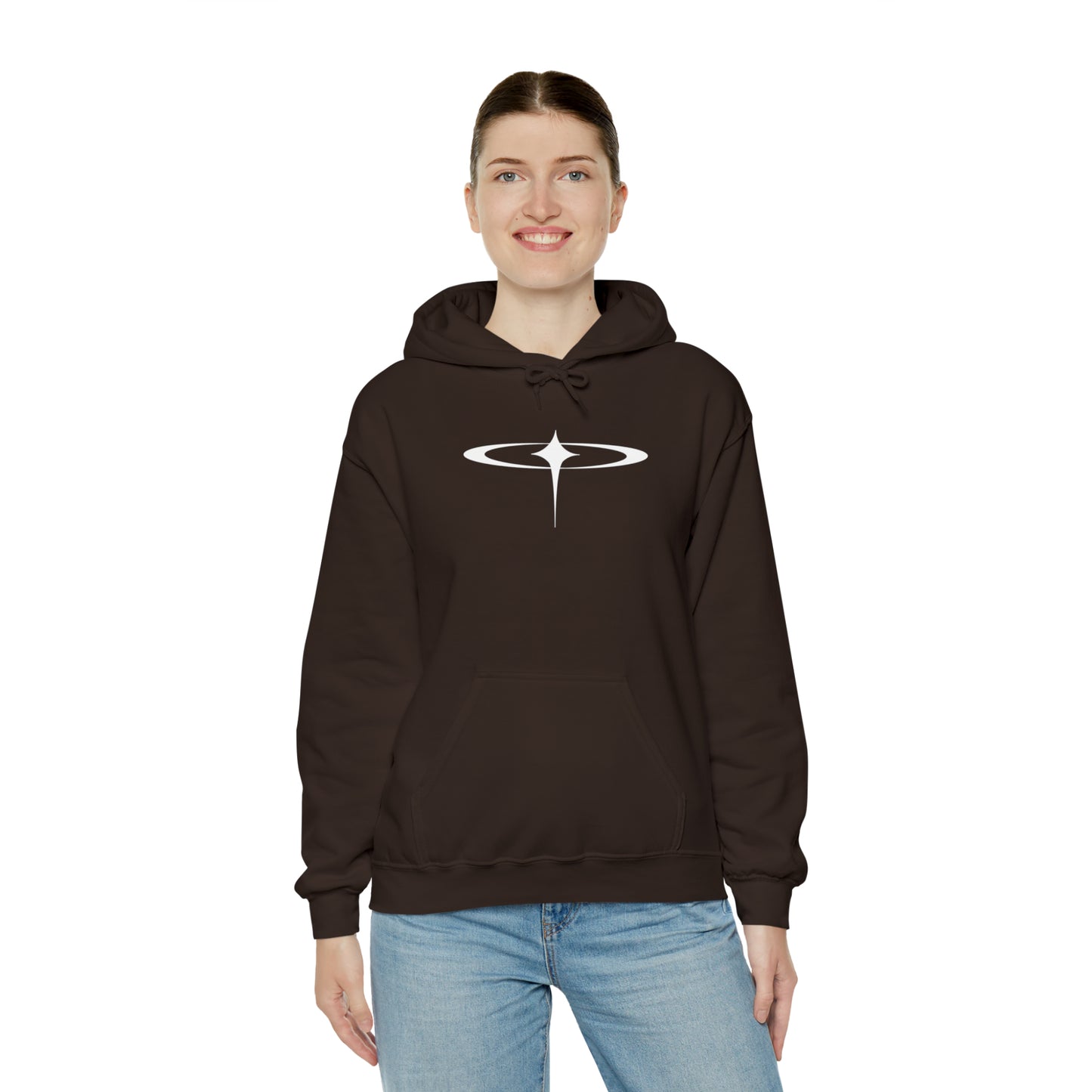 Punk Falling Star Hoodie Brown
