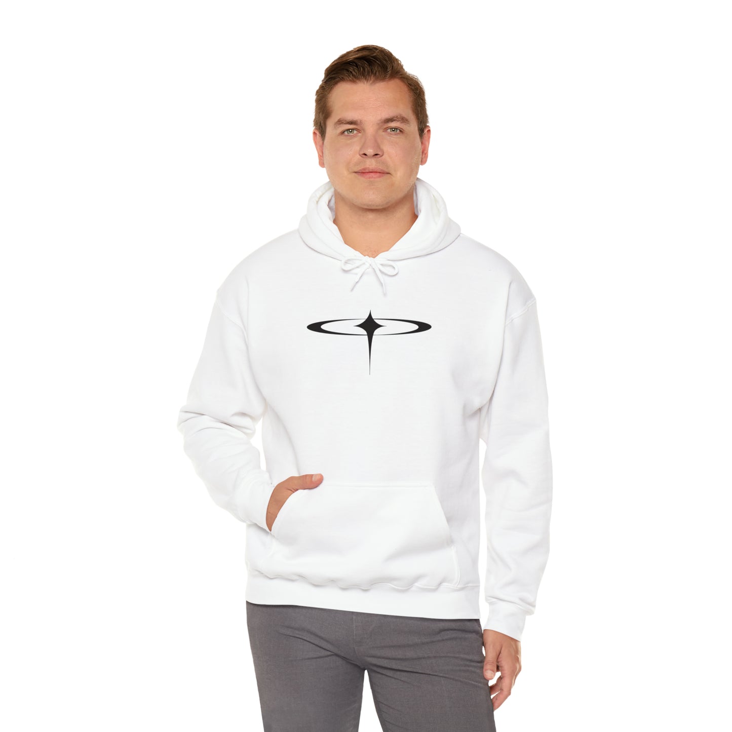 Punk Falling Star Hoodie White