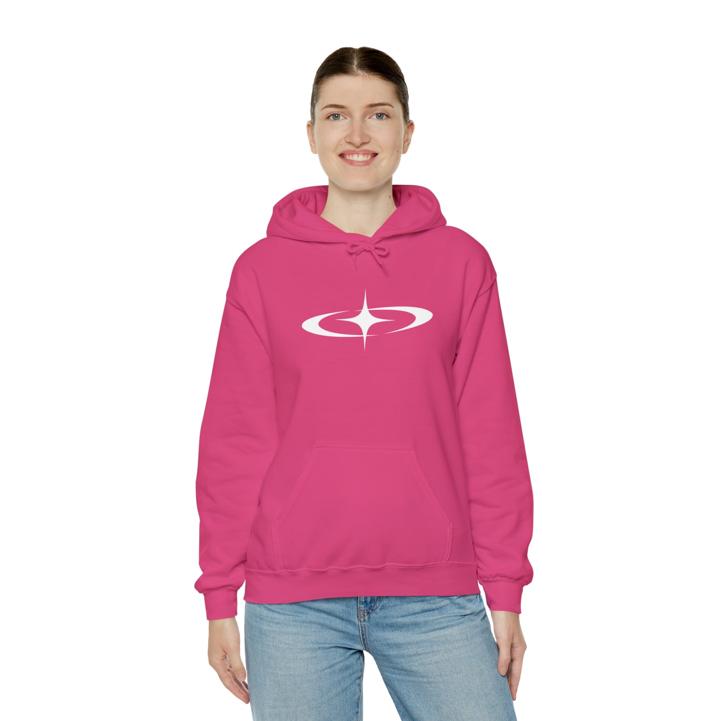 Punk Shooting Star Hoodie Pink