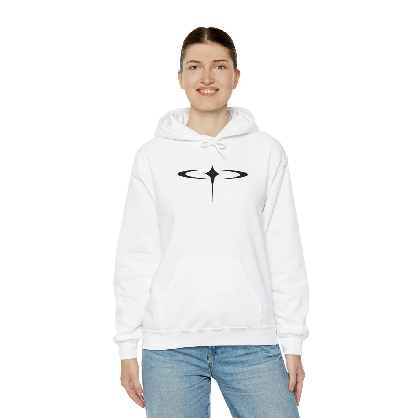 Punk Falling Star Hoodie White