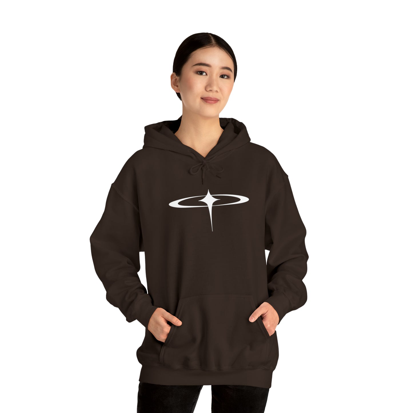 Punk Falling Star Hoodie Brown